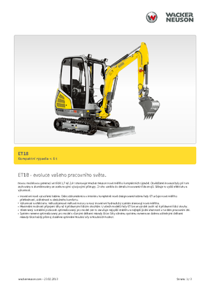 Mini Excavators Wacker Neuson ET 18