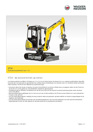 Mini ekskavatörler Wacker Neuson ET24