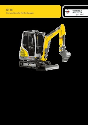 Mini ekskavatörler Wacker Neuson ET18