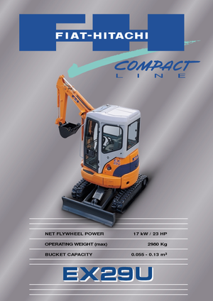 Mini ekskavatörler Fiat-Hitachi EX 29 U