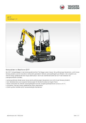 Mini ekskavatörler Wacker Neuson EZ17