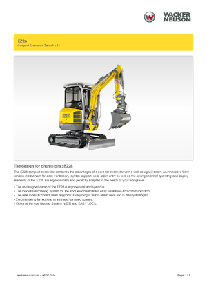Mini Excavators Wacker Neuson EZ28