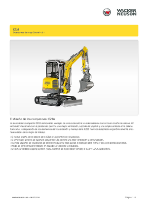 Mini ekskavatörler Wacker Neuson EZ28