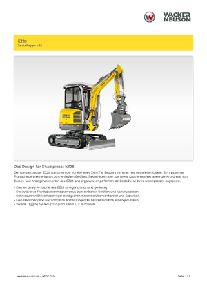 Mini Excavators Wacker Neuson EZ28