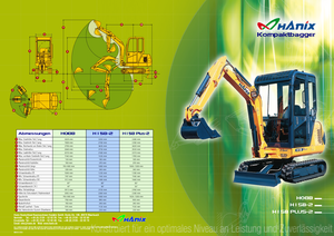 Mini Excavators Hanix H 08 B