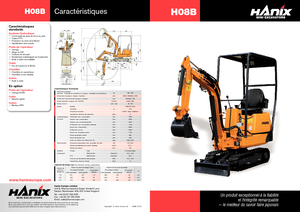 Mini Excavators Hanix H 08 B