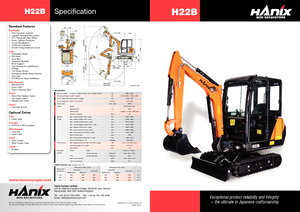 Mini Excavators Hanix H 22 B