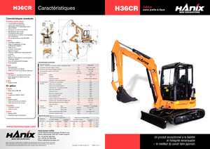 Mini Excavators Hanix H 36 R