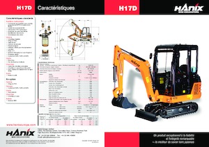 Mini Excavators Hanix H17D