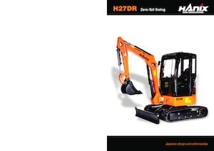 Mini Excavators Hanix H27DR Long