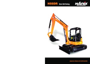 Mini Excavators Hanix H55DR Long