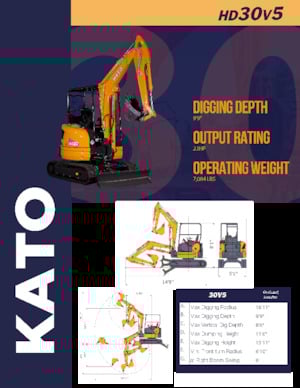 Mini Excavators Kato HD30V5