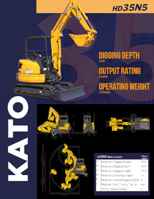 Mini Excavators Kato HD35N5