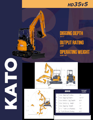 Mini Excavators Kato HD35V5