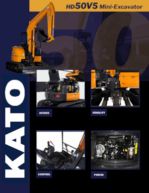 Mini Excavators Kato HD50V5