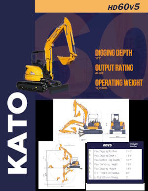 Mini Excavators Kato HD60V5