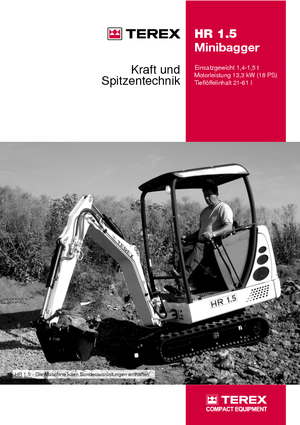 Mini Excavators Terex-Schaeff HR 1.5