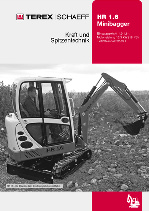 Mini Excavators Terex-Schaeff HR 1.6