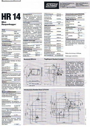 Mini Excavators Terex-Schaeff HR 14