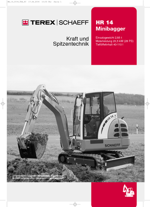 Mini ekskavatörler Terex-Schaeff HR 14