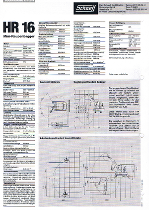 Mini Excavators Terex-Schaeff HR 16