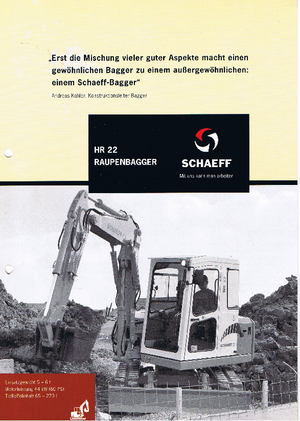 Mini ekskavatörler Terex-Schaeff HR 22