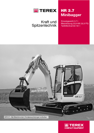 Mini Excavators Terex-Schaeff HR 3.7