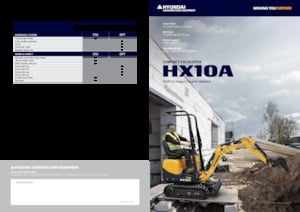 Mini ekskavatörler Hyundai HX10A