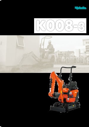 Mini Excavators Kubota K008-3