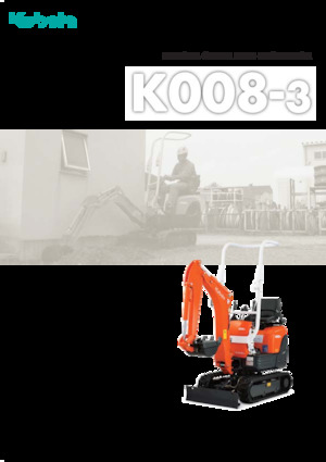 Mini Excavators Kubota K008-3