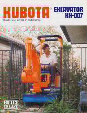 Mini Excavators Kubota KH007
