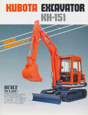 Mini ekskavatörler Kubota KH151