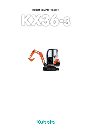 Mini Excavators Kubota KX36-3 GL