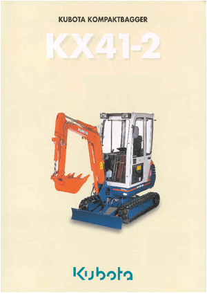 Mini Excavators Kubota KX41-2 S