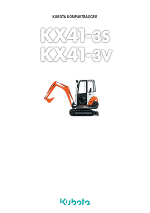Mini Excavators Kubota KX41-3 VHGL