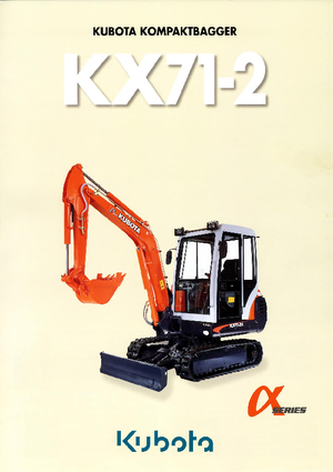 Mini ekskavatörler Kubota KX71-2 G