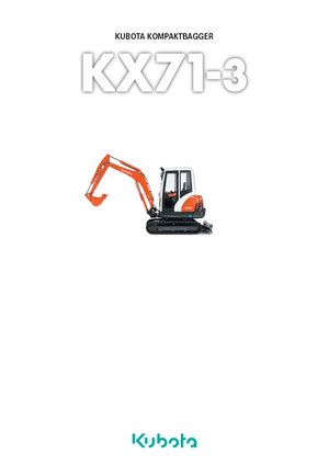 Mini Excavators Kubota KX71-3 GL