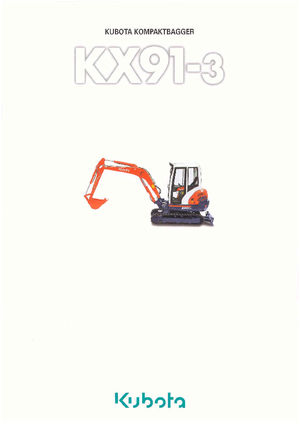 Mini ekskavatörler Kubota KX91-3α GL