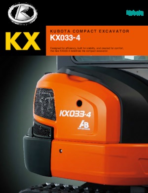 Mini Excavators Kubota KX033-4