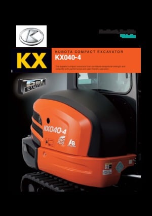 Mini Excavators Kubota KX040-4