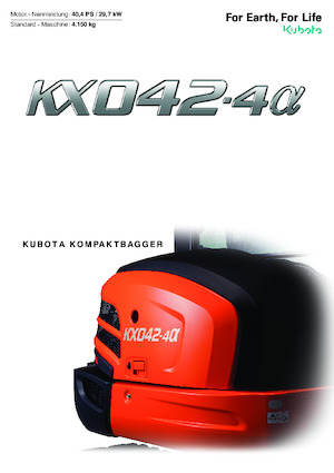 Mini Excavators Kubota KX042-4a