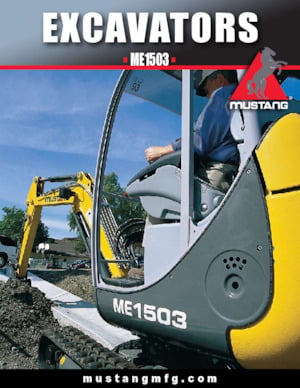 Mini Excavators Mustang ME1503