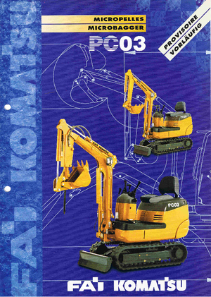 Mini Excavators Komatsu PC03-2