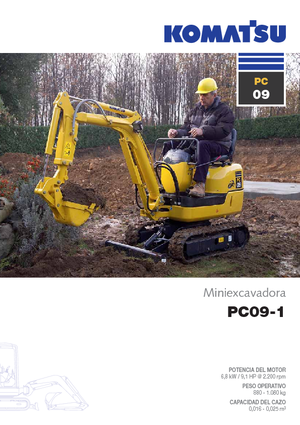 Mini Excavators Komatsu PC09-1 STD