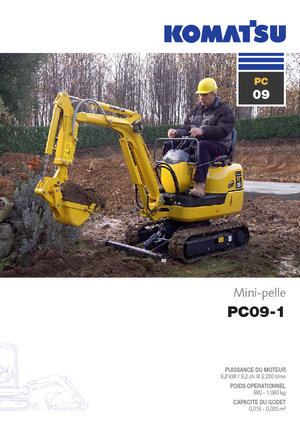 Mini Excavators Komatsu PC09-1 STD