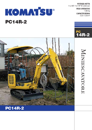 Mini ekskavatörler Komatsu PC14R-2