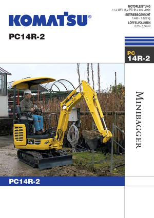 Mini ekskavatörler Komatsu PC14R-2