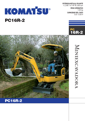Mini ekskavatörler Komatsu PC16R-2