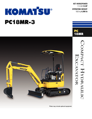 Mini Excavators Komatsu PC18MR-3