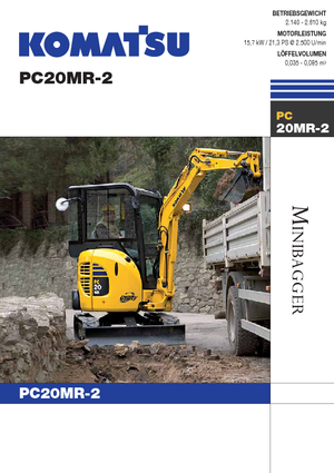 Mini ekskavatörler Komatsu PC20MR-2